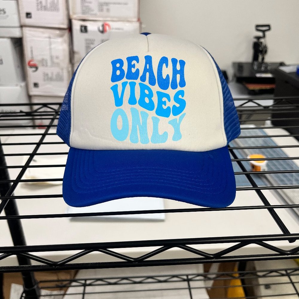 beach vibes only trucker hat
